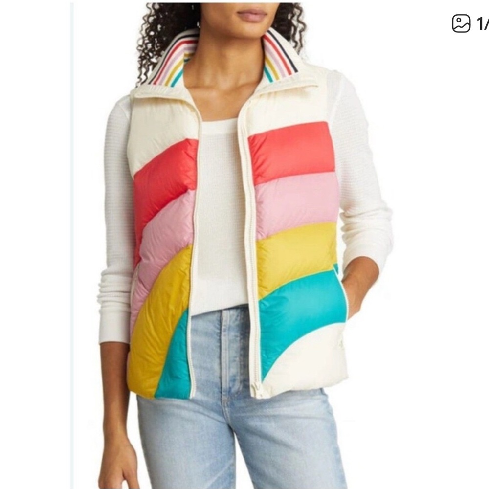 Marine Layer Women's Multicolor Puffer Vest